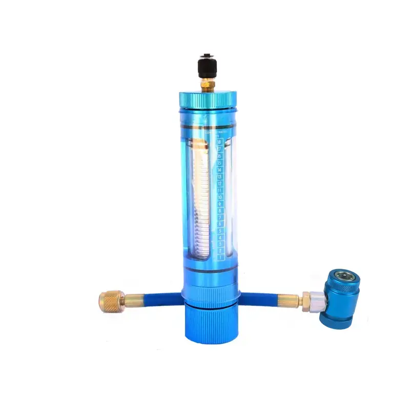 Original ACT-90023 - R1234yf Oil Injector with Sight Glass Body | AIRSEPT