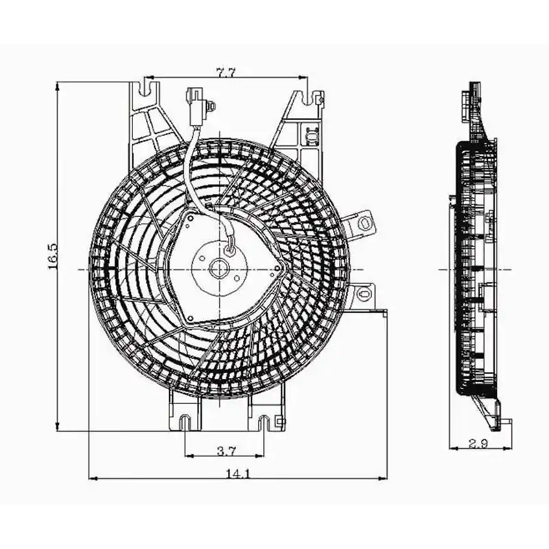 Get Yours Condenser fan 2001 - 2005 TOYOTA SEQUOIA TO3113114 TO3113114 - REGULAR