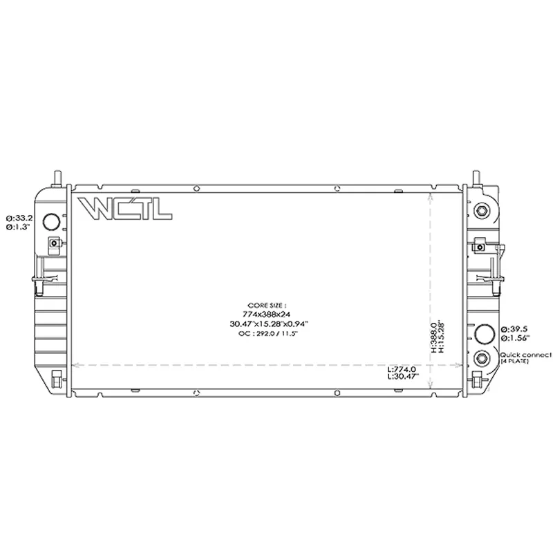 Radiator assembly 2009 - 2011 BUICK LUCERNE RAD13267 15897535 - REGULAR Professional Grade