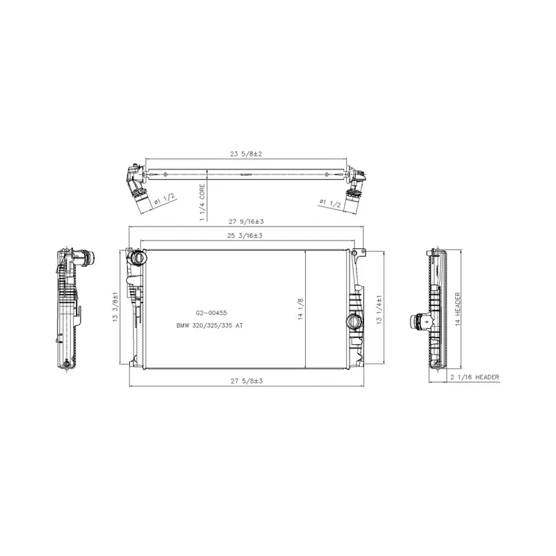 Radiator assembly 2012 - 2016 BMW 328i RAD13395 17118678027 - REGULAR Weekend Sale