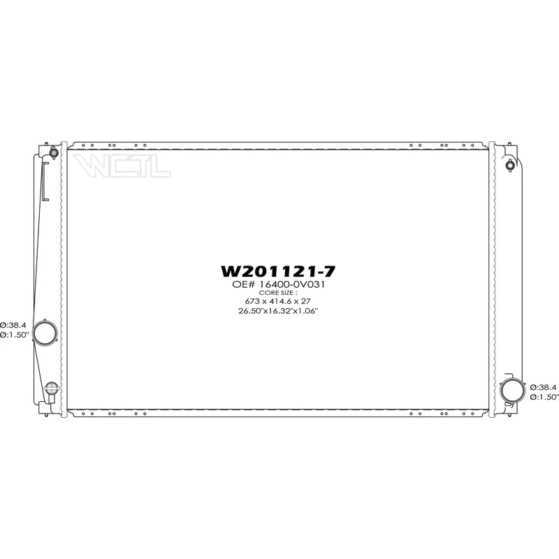 Bulk Order Radiator assembly 2016 - 2018 TOYOTA RAV4 RAD13584 164000V031 - REGULAR