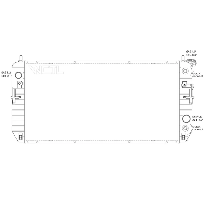 Latest Radiator assembly 2006 - 2008 BUICK LUCERNE RAD2854 25772258 - REGULAR