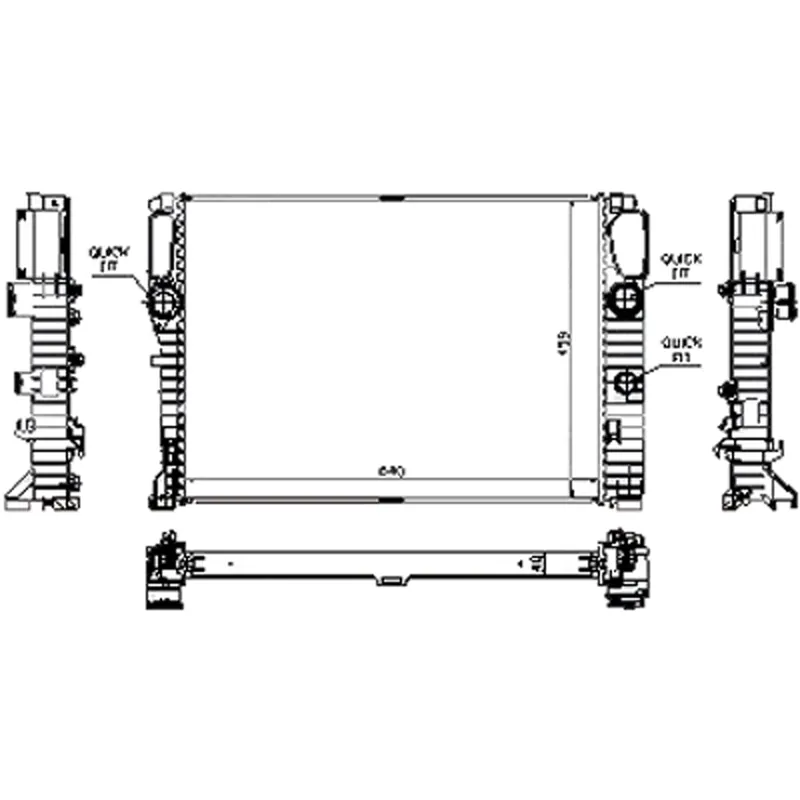 Radiator assembly 2006 - 2006 MERCEDES-BENZ CLS55 AMG RAD2907 2115003202 - REGULAR Place Order