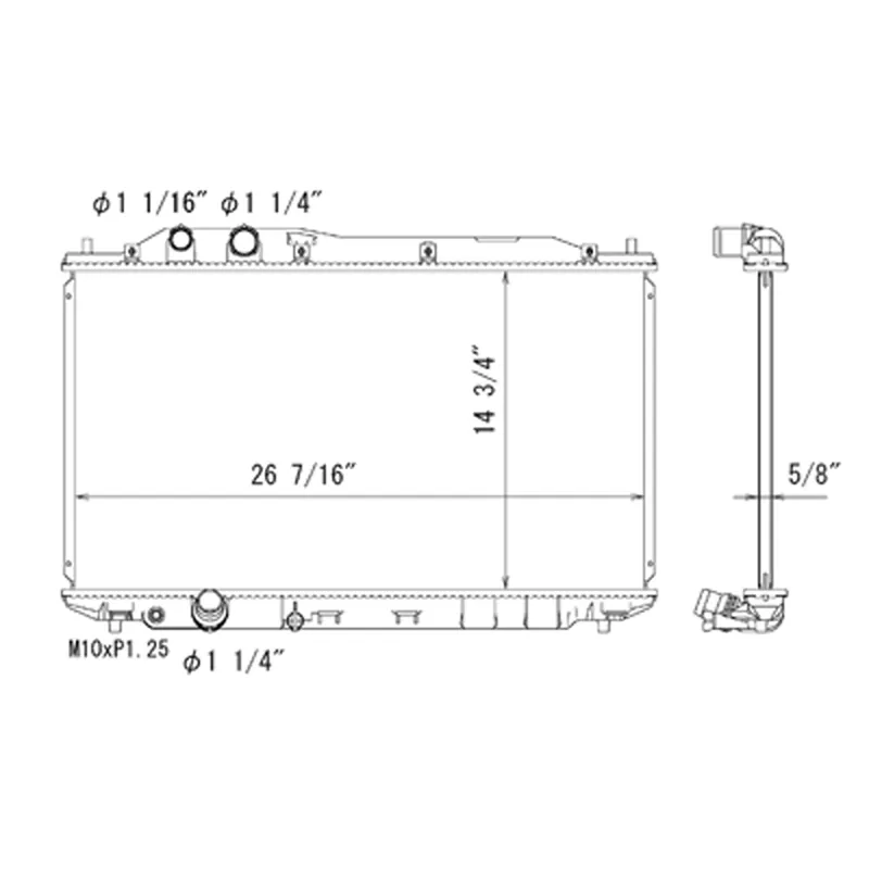 Radiator assembly 2006 - 2011 HONDA CIVIC RAD2926 19010RNBA51 - REGULAR Big Sale