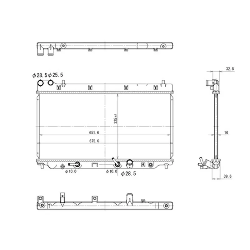 Secure Checkout Radiator assembly 2007 - 2008 HONDA FIT RAD2955 19010RMEA51 - REGULAR