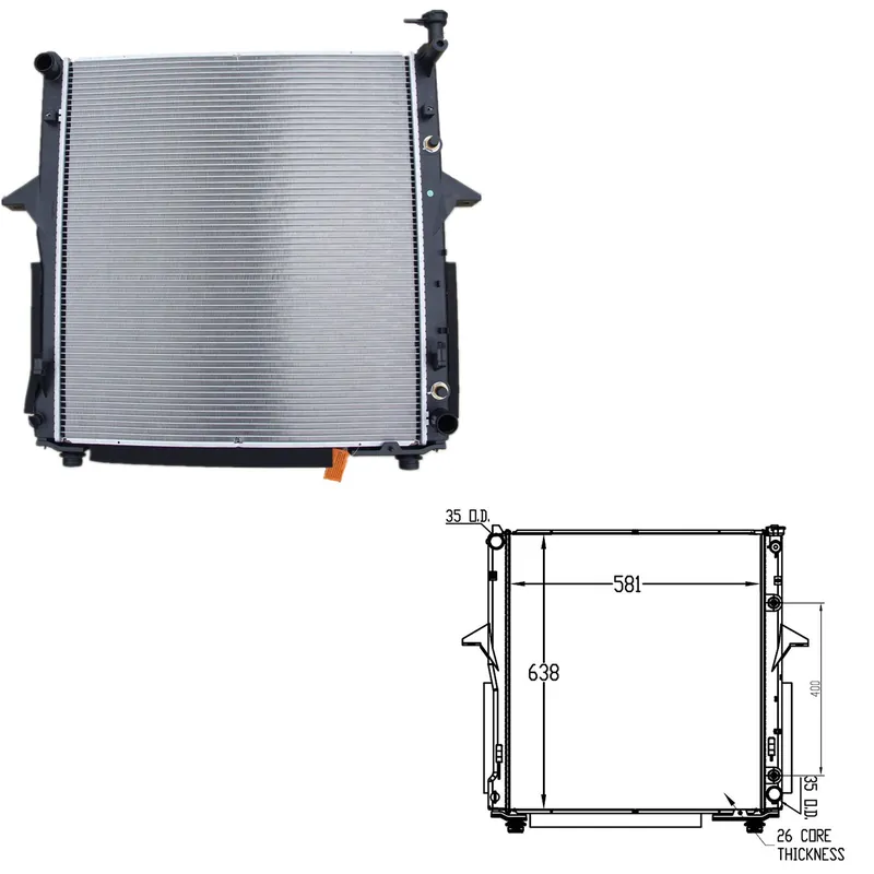 Radiator assembly 2007 - 2009 KIA SORENTO RAD2962 253103E930 - REGULAR Discount