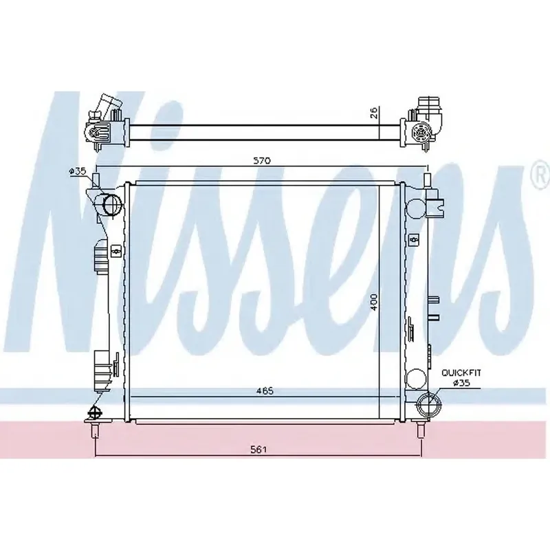 No Minimum Order Radiator assembly 2012 - 2017 HYUNDAI VELOSTER RAD3098 253102V700 - REGULAR