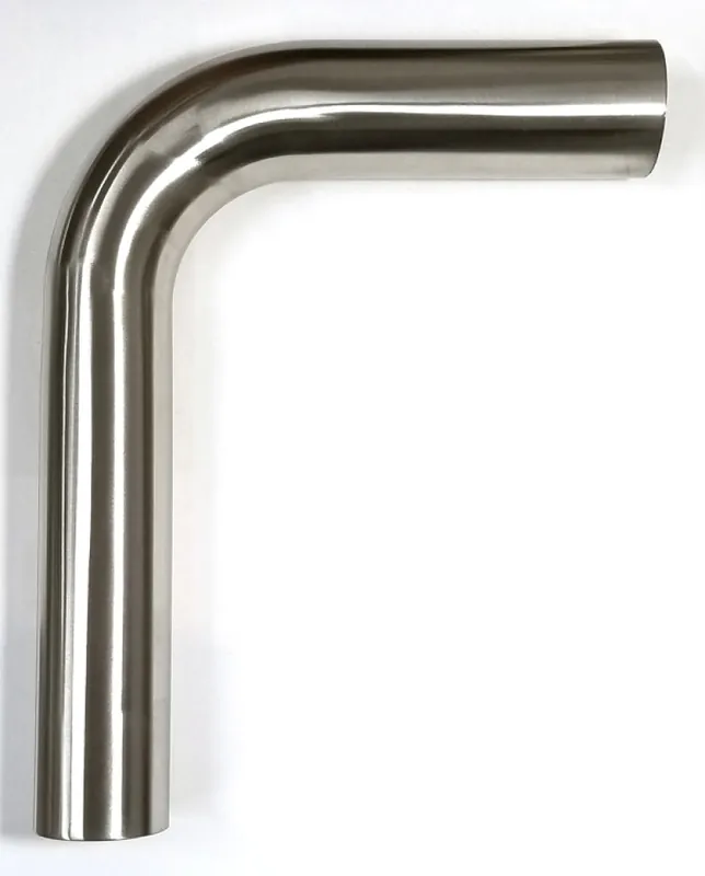 Must Have Stainless Bros 2.50in Diameter 1.5D / 3.75in CLR 90 Degree Bend 5in leg/8in leg Mandrel Bend