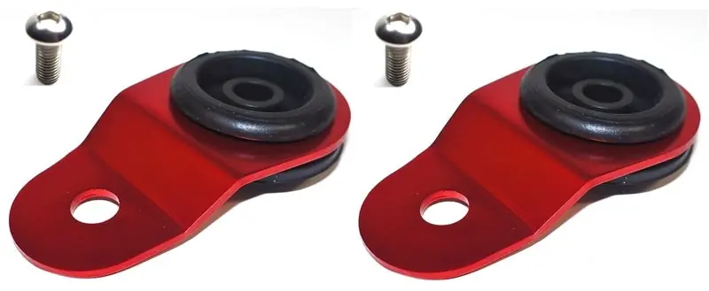 Torque Solution Radiator Mount Combo with Inserts (RED) : Mitsubishi Evolution 7/8/9 Special Discount