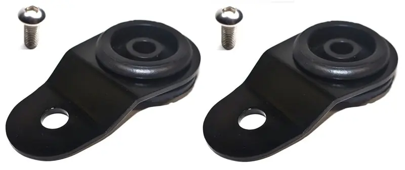 Free Delivery Torque Solution Radiator Mount Combo with Inserts (Black) : Mitsubishi Evolution 7/8/9