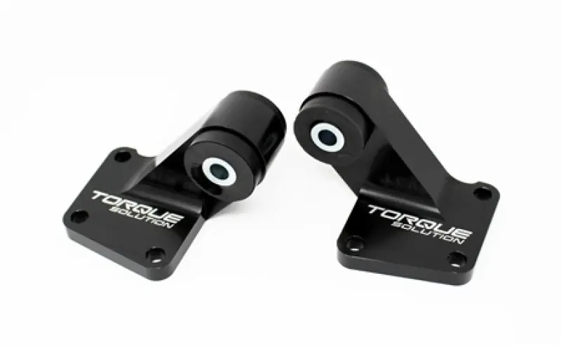 Torque Solution 03-06 Mitsubishi EVO VII-IX Billet Rear Differential Mounts - Black Affordable