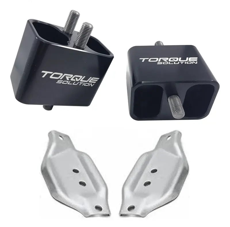 One Day Deal Torque Solution Solid Billet Engine Mounts w/ Mount Plates: 02-14 Subaru WRX / 04-17 STI