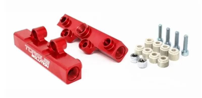 Certified Torque Solution Top Feed Fuel Rails: 02-14 Subaru WRX / 07-18 STI - Red