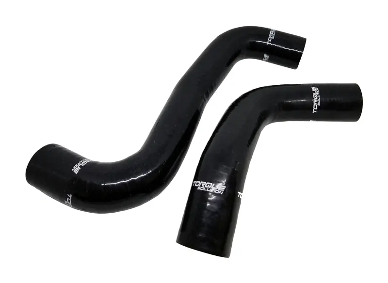 Torque Solution 08-14 Subaru WRX / 08-18 STI / 09-13 Forester XT Silicone Radiator Hose Kit - Black Limited Edition