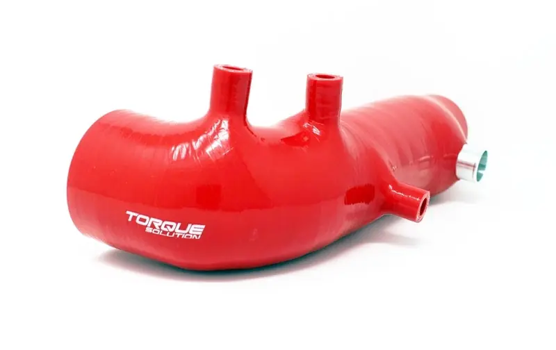 Flash Sale Torque Solution Turbo Inlet Hose Black: 02-07 Subaru WRX/04-18 STI/05-09 Legacy GT/04-13 FTX - Red