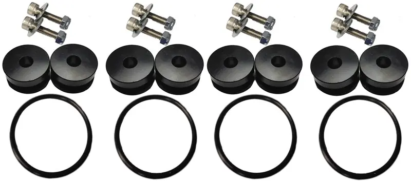 Torque Solution Billet Bumper Quick Release Kit Combo (Black): Universal Express Delivery