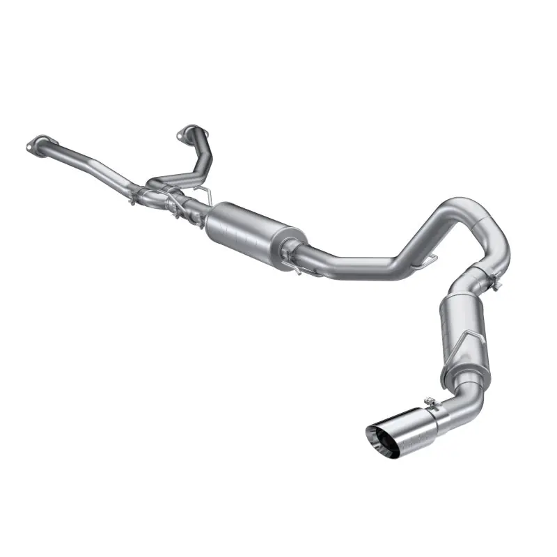 Money Back Guarantee MBRP 2022 Toyota Tundra 3.5L Dual Cat-back 4in Single Side Exit Dual Wall Angle Cut Tip - T304
