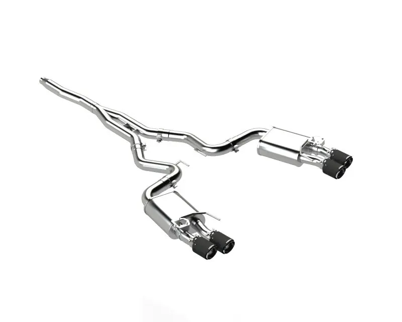 Luxury MBRP 18-22 Ford Mustang 2.3L Ecoboost 3in Cat-Back Exhaust w/ Quad Carbon Fiber SS Tips - T304