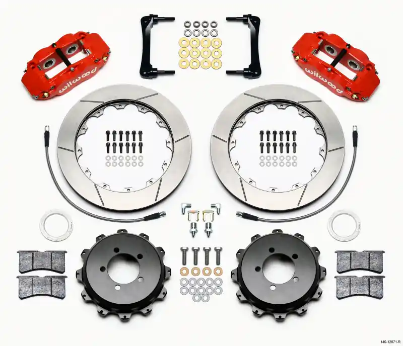 Wilwood Narrow Superlite 4R Rear Kit 12.88in Red 2012-Up Toyota / Scion FRS w/Lines Hassle-Free Returns