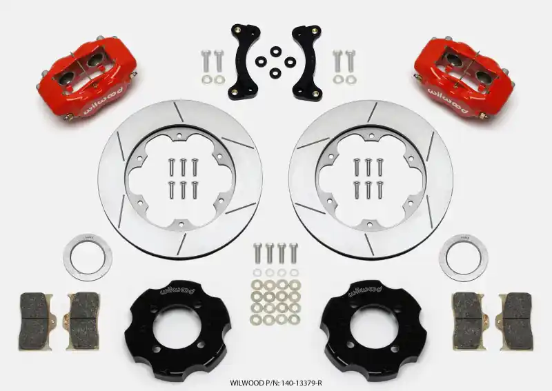 Bargain Wilwood Forged Dynalite Front Hat Kit 11.00in GT Rotor Red 95-05 Miata