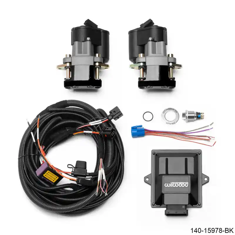 Order Now Wilwood Electronic Parking Brake Rear Retrofit Kit - 0.810in Rotor Black