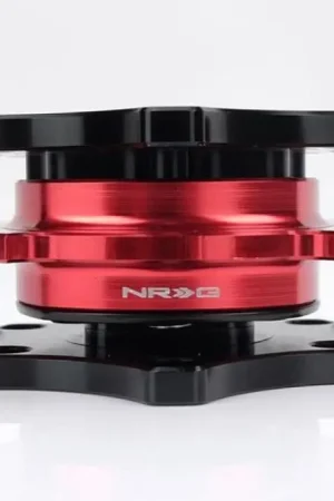 NRG Quick Release SFI SPEC 42.1 - Shinny Black Body / Red Shinny Ring Reduced Price