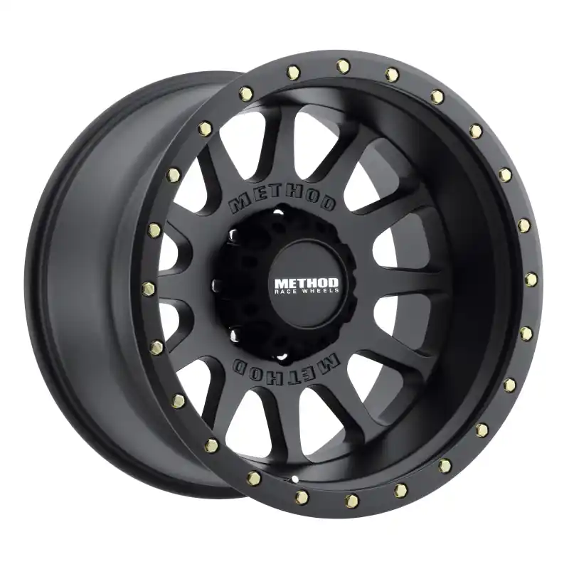 Sale Method MR605 NV 20x10 -24mm Offset 8x180 124.1mm CB Matte Black Wheel