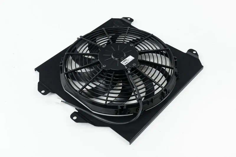 Sale CSF 92-00 Honda Civic All-Aluminum Fan Shroud w/12in SPAL Fan - Black Finish