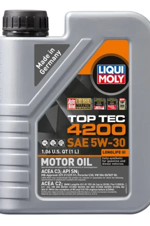Luxury LIQUI MOLY 1L Top Tec 4200 New Generation Motor Oil SAE 5W30