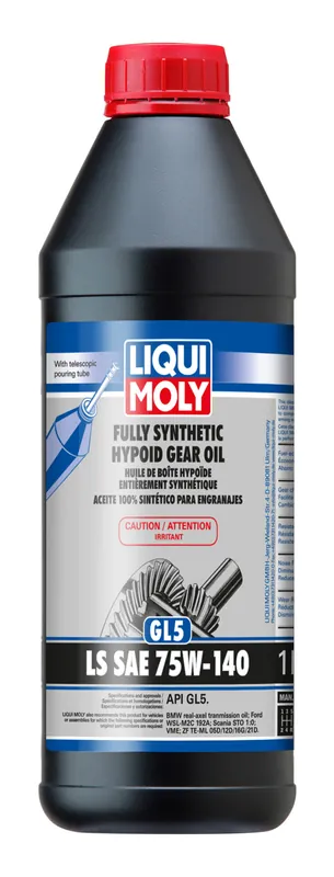 LIQUI MOLY 1L Fully Synthetic Hypoid Gear Oil (GL5) LS SAE 75W140 Genuine