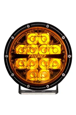 Rigid Industries 360-Series 6in SAE Fog w/ Amber PRO Lens - White (Pair) Free Delivery
