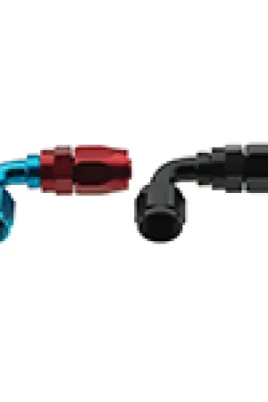 Professional Grade Fragola -10AN x 90 Degree Pro-Flow Hose End - Black