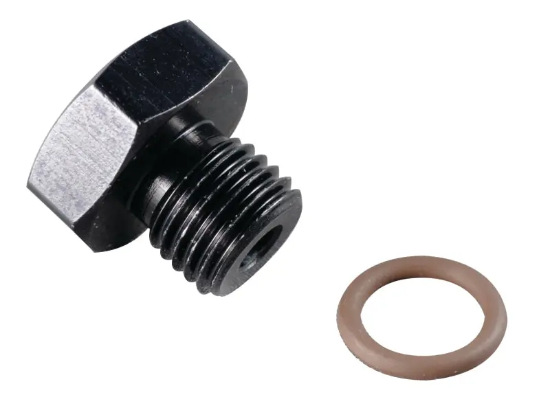 Fragola -8AN Port Plug 3/4-16 - Black Final Sale