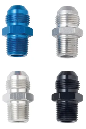 Fragola -8AN x 3/8 NPT Straight Adapter - Black Exclusive Offer