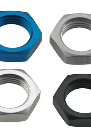 Worldwide Shipping Fragola -8AN Bulkhead Nut - Black