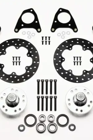 Place Order Wilwood Forged Dynalite Front Drag Kit Drilled Rotor 87-93 Mustang 84-86 SVO 5 Lug