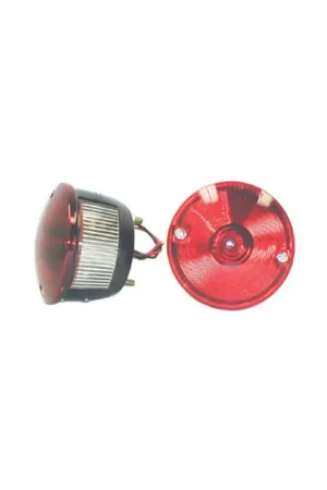 Omix Left Round Tail Lamp 45-75 Willys CJ Models Fan Favorite