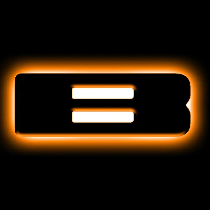 ORACLE Lighting Universal Illuminated LED Letter Badges - Matte Blk Surface Finish - B Fresh Stock