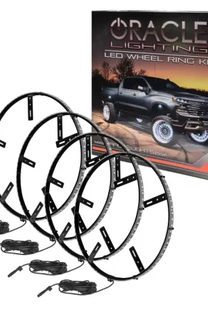 Hot Picks Oracle LED Illuminated Wheel Rings - ColorSHIFT No Remote - ColorSHIFT No Remote