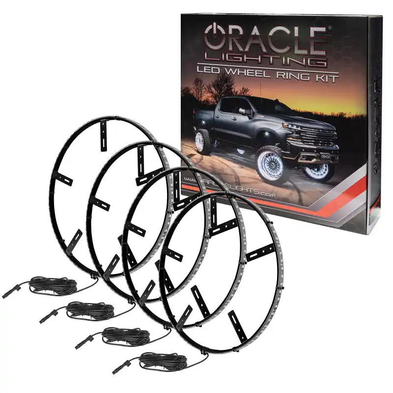 Hot Picks Oracle LED Illuminated Wheel Rings - ColorSHIFT No Remote - ColorSHIFT No Remote