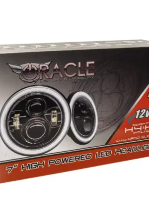 Buy Direct Oracle 7in High Powered LED Headlights - NO HALO - Black Bezel