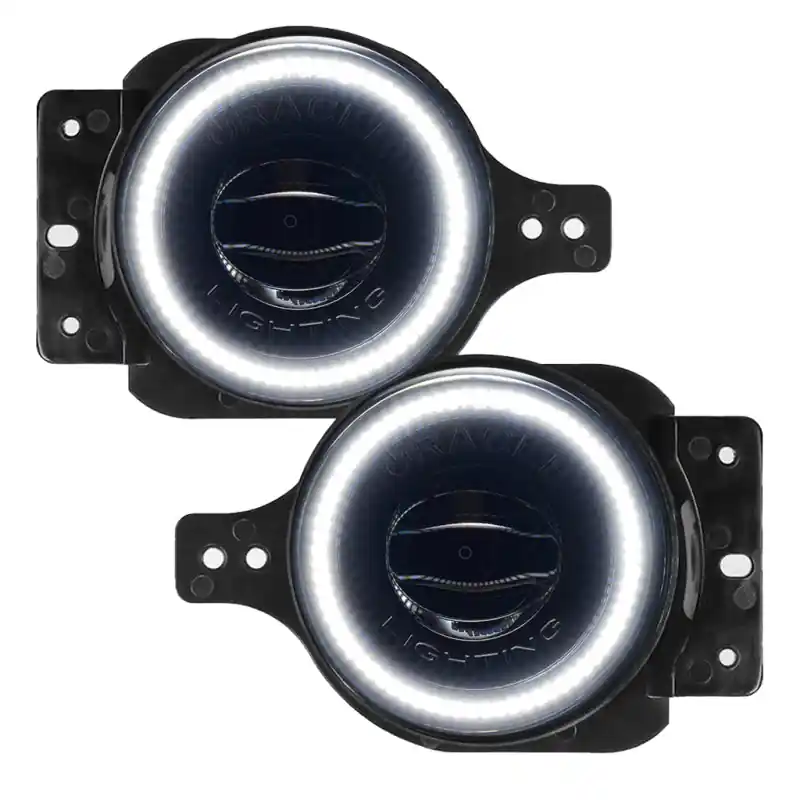 Oracle Jeep Wrangler JL/Gladiator JT Sport High Performance W LED Fog Lights - White Worldwide Shipping
