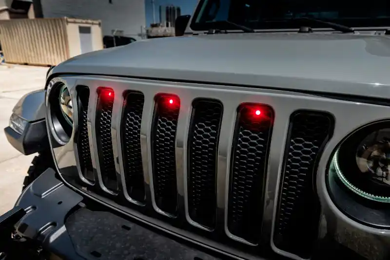 Warranty Included Oracle Pre-Runner Style LED Grille Kit for Jeep Wrangler JL - Red