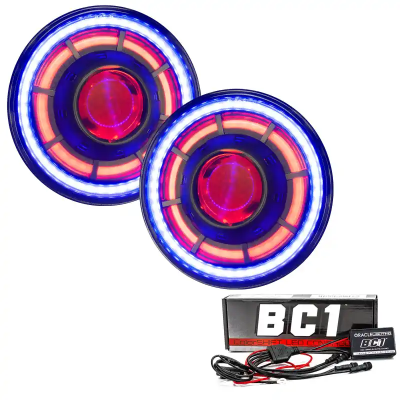 Oracle Oculus 7in ColorSHIFT Bi-LED Projector Headlights for Jeep Wrangler JK Price Cut