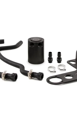 Mishimoto 10-15 Chevrolet Camaro SS Baffled Oil Catch Can Kit - Black Secure Checkout