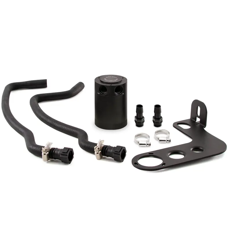 Mishimoto 10-15 Chevrolet Camaro SS Baffled Oil Catch Can Kit - Black Secure Checkout