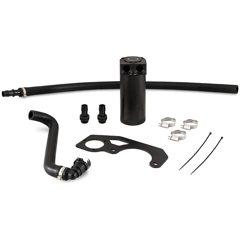 Mishimoto 2018+ Jeep Wrangler JL 2.0L Baffled Oil Catch Can Kit - Black Sale