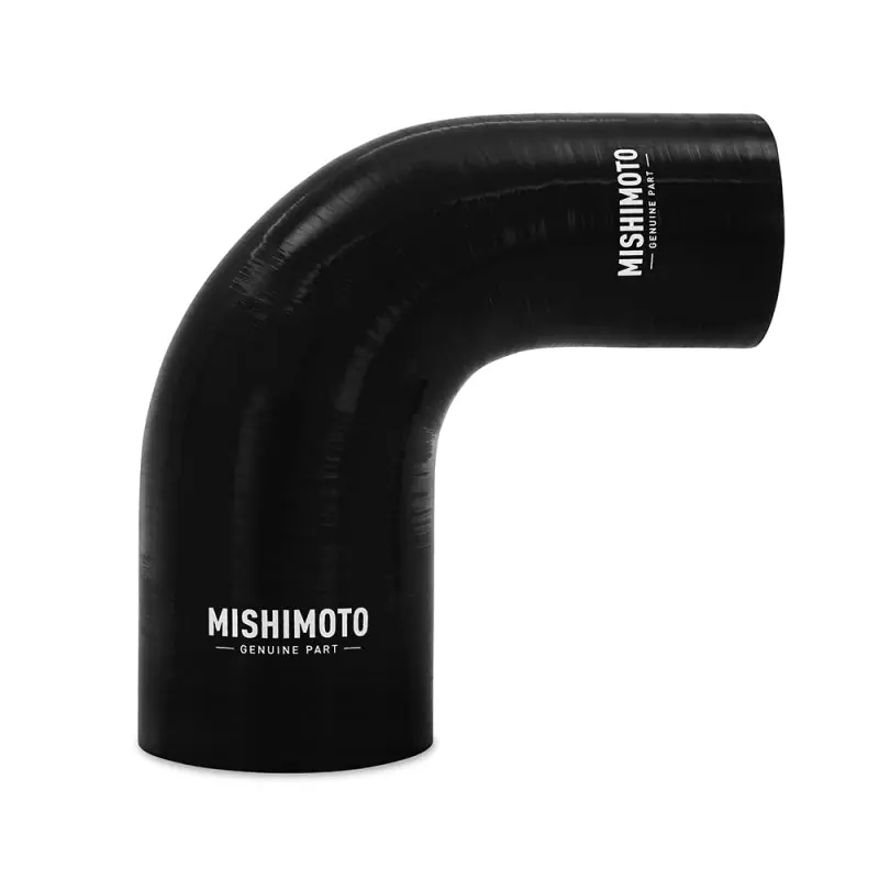 New Arrival Mishimoto Silicone Reducer Coupler 90 Degree 3in to 3.5in - Black