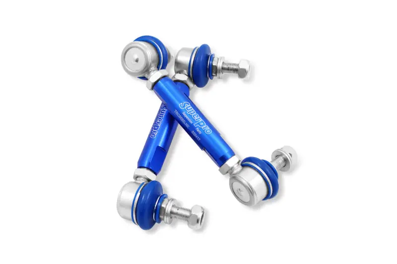 SuperPro 2014 Mazda 3 i SV Rear HD Adjustable End Link Set (10mm Studs 140mm-185mm Length) Mega Sale