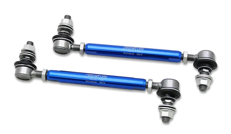 Must Have SuperPro 2013 Scion FR-S Base Front HD Adjustable End Link Set (12mm Studs 210mm-260mm Length)